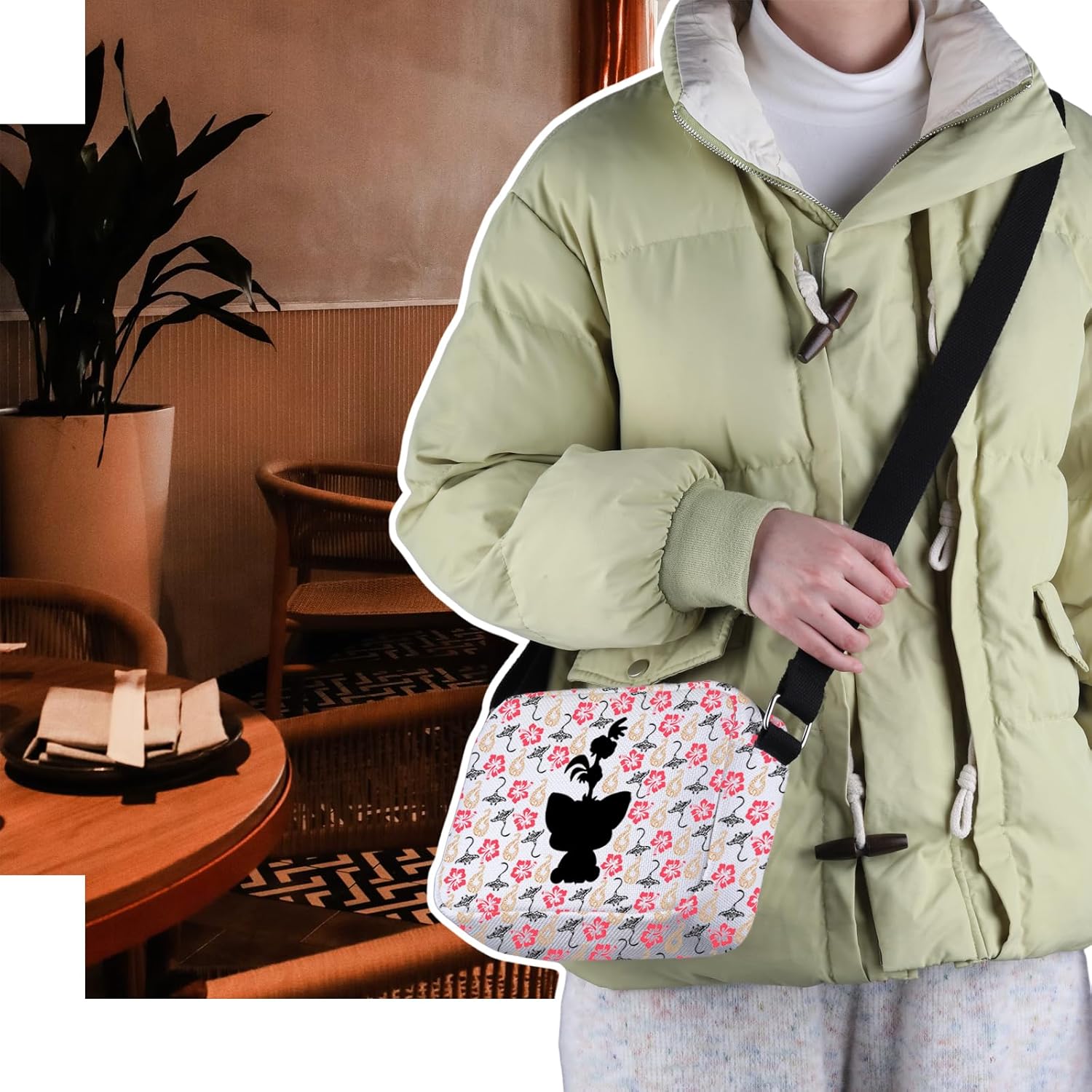 VAMSII P and H Crossbody Bag M Inspired Gift Polynesian Princess (P H HCB) - Image 6