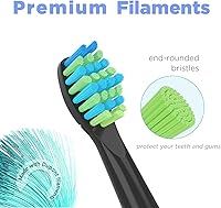 Vista 4 de Cabezales de repuesto para cepillo de dientes Fairywill, cabezales de cepillo de repuesto para Fairy Will, cabezal de cepillo de dientes eléctrico