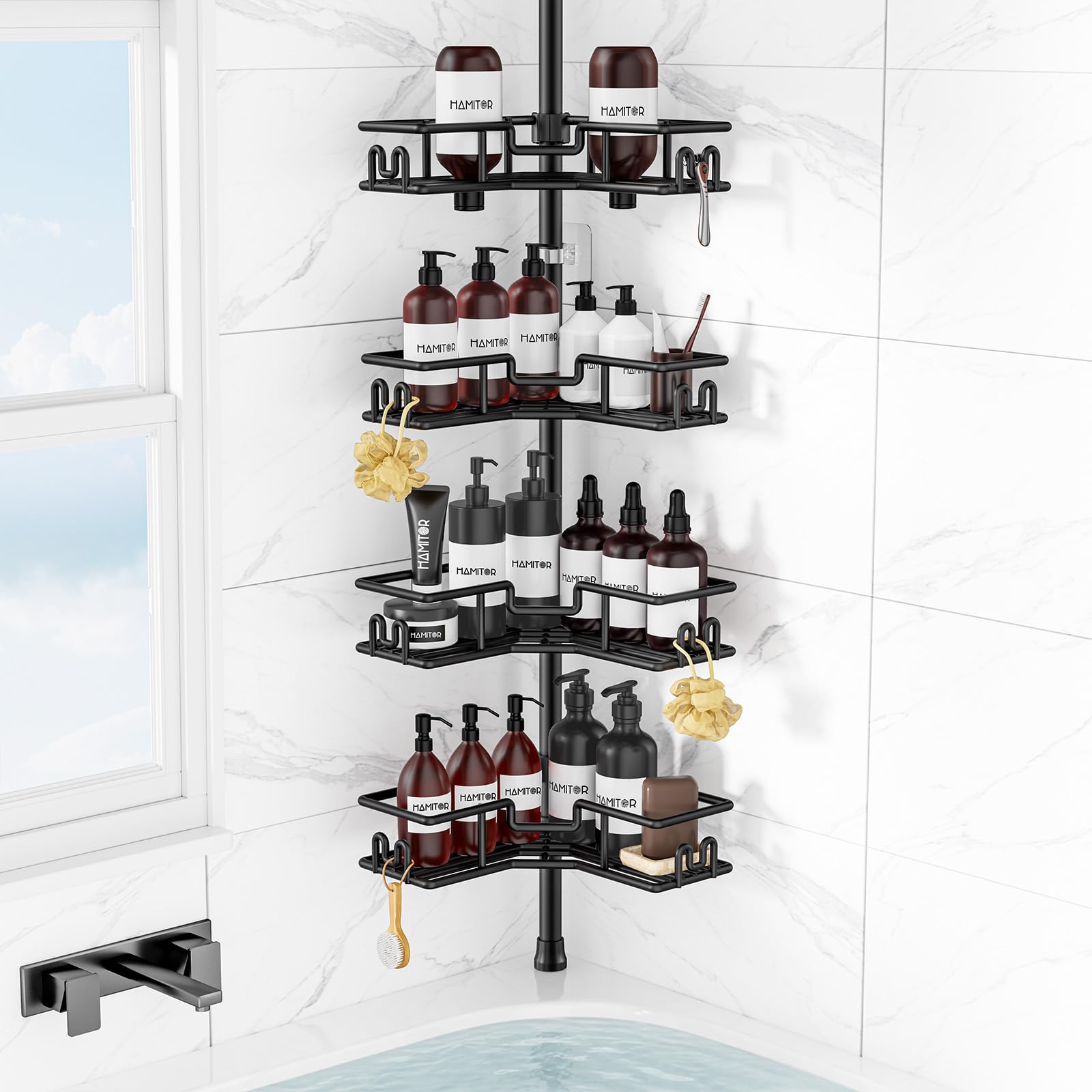 hamitor etagere douche sans percage