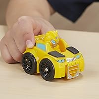 Vista 7 de Transformers Playskool Heroes Rescue Bots Academy Mini Bot Racers Converting Robot Toy Toy Pack 5, coches de juguete coleccionables de 2 pulgadas