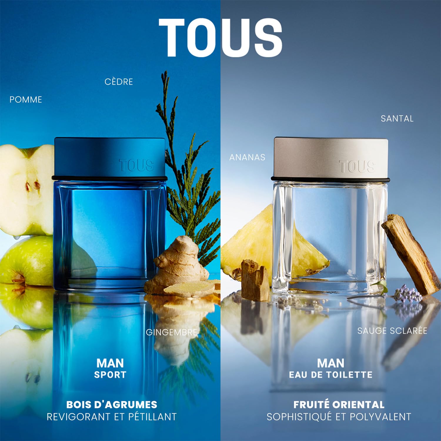TOUS Man 50 ml, Eau de Toilette orientale fruttata legnosa da uomo