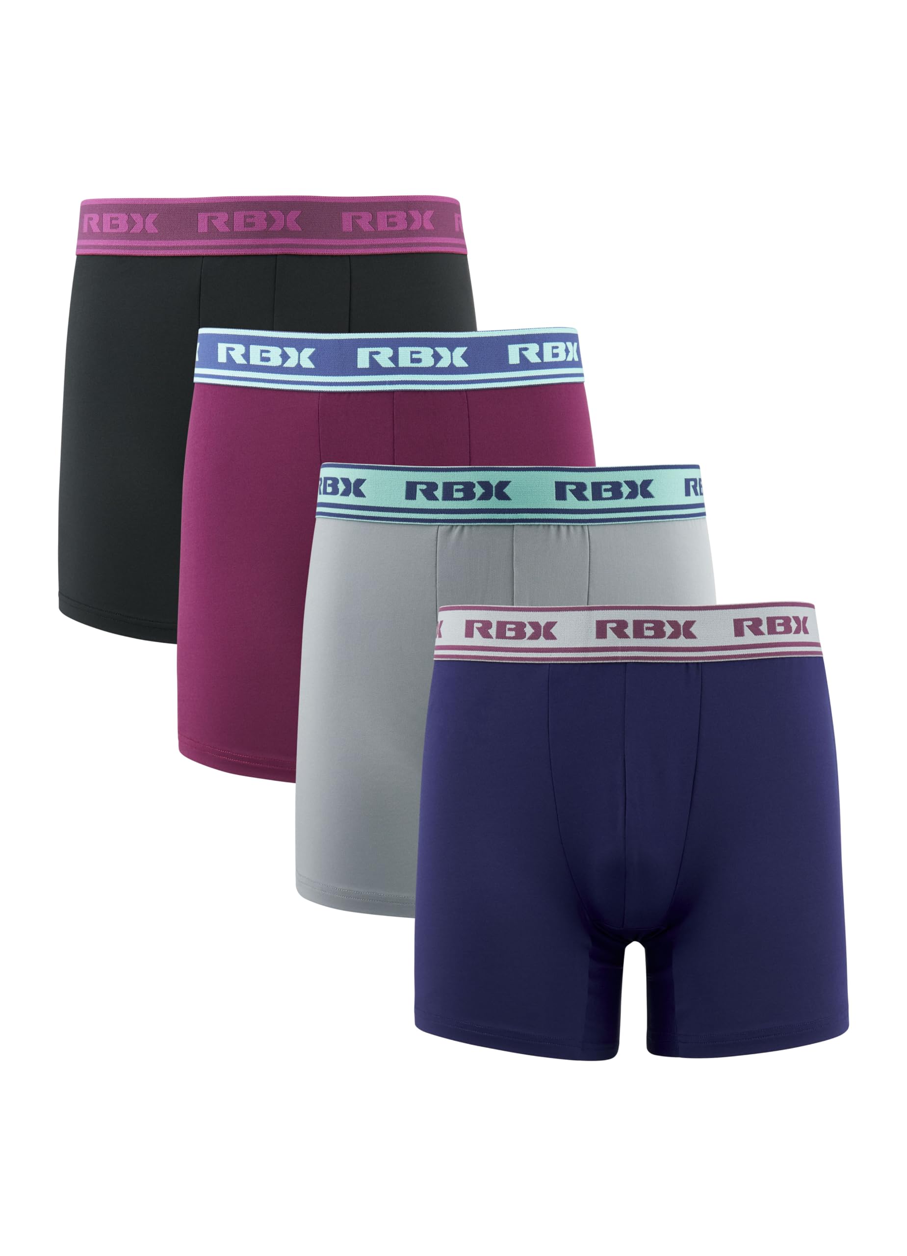 RBX Active Men's Athletic Performance Quick Dry Multi-Pack Boxer Brief Set
