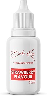 BAKE KING Strawberry Flavour Essence 30ml | Baking Essential Ideal for Cakes, Jams, Cookies, Ice Creams, Chocolate