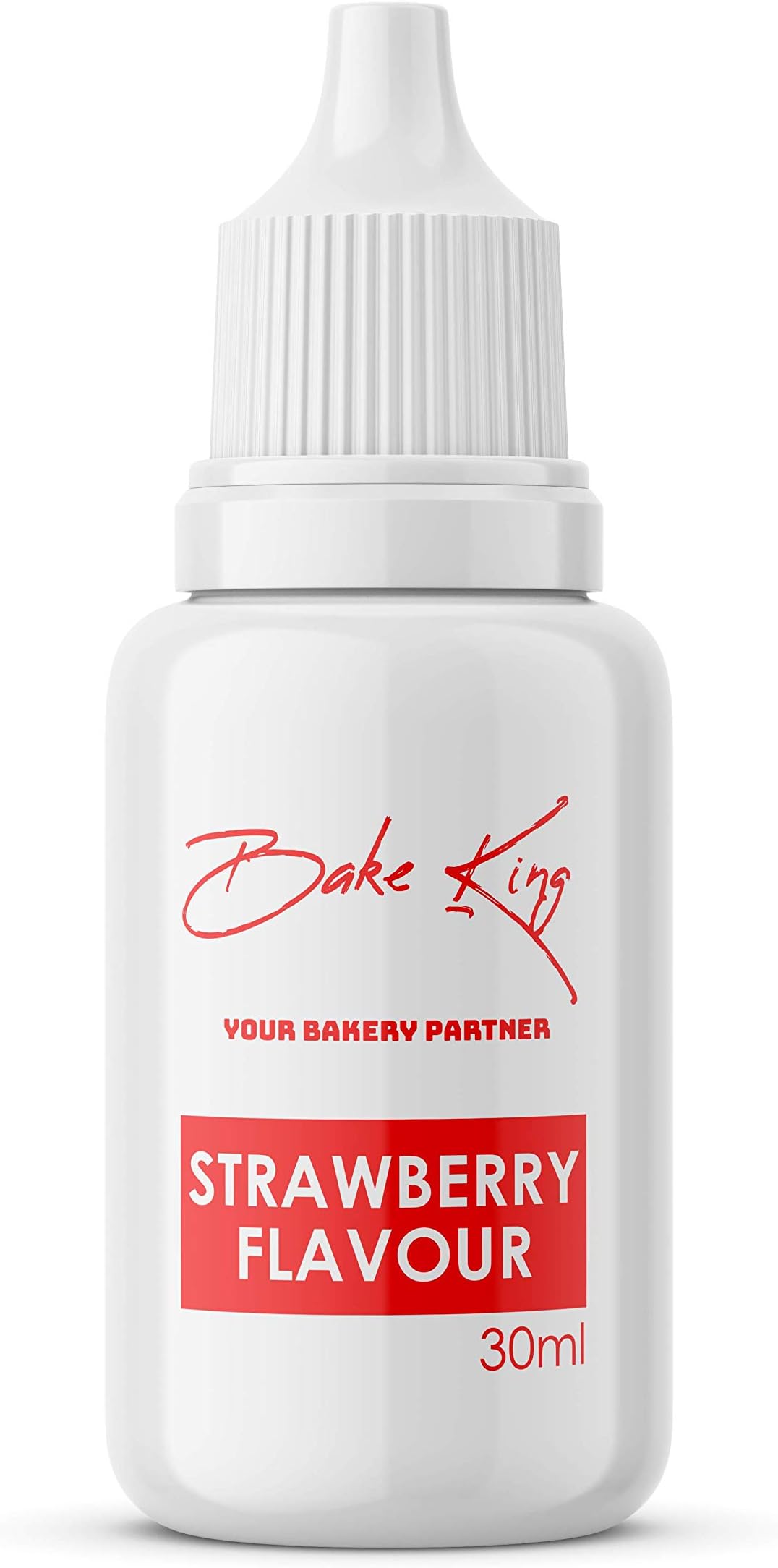 BAKE KING Strawberry Flavour Essence 30ml | Baking Essential Ideal for Cakes, Jams, Cookies, Ice Creams, Chocolate