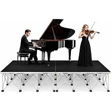 2 Set Portable Stage Platform 4x4, Foldable Small Stage Platform 48 L