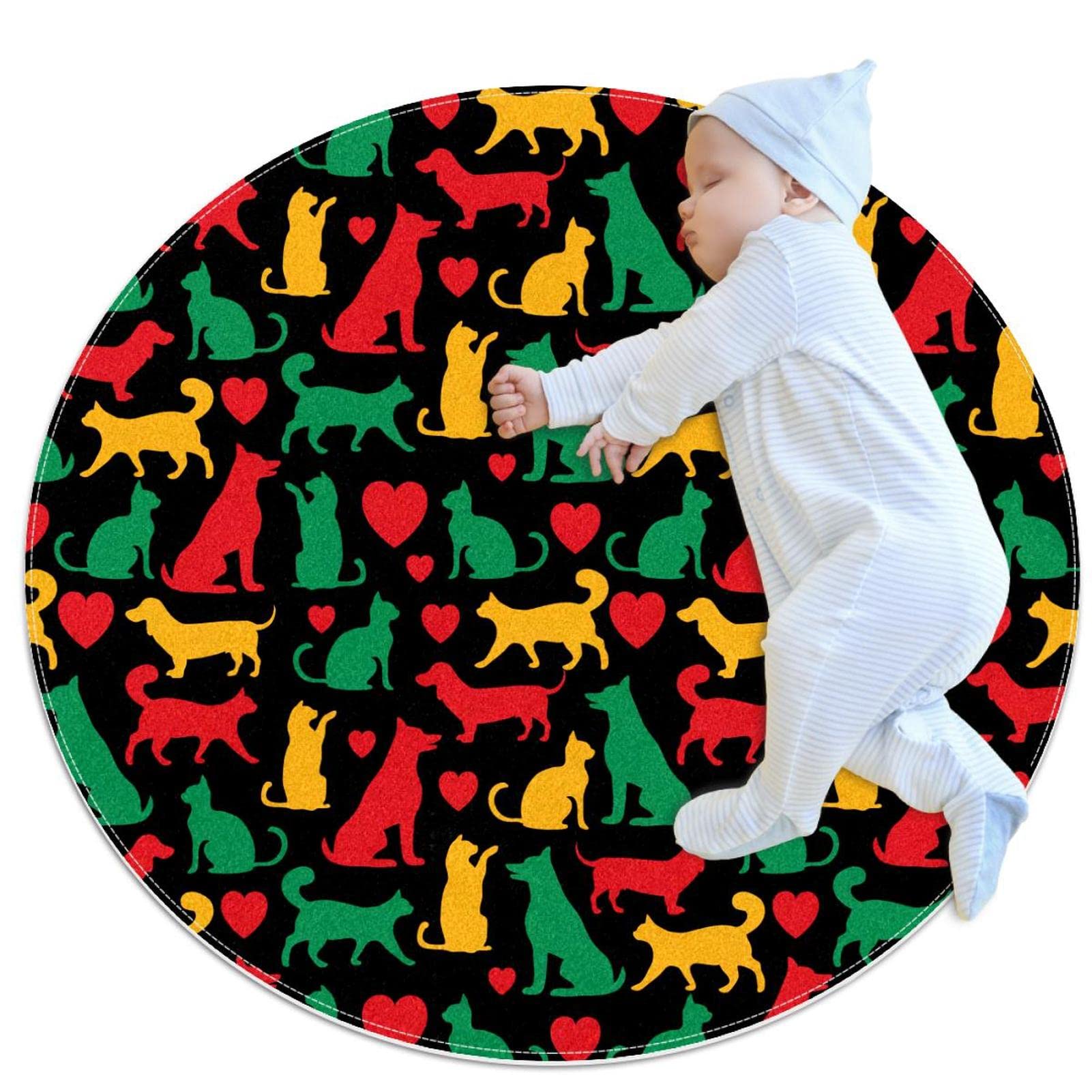 Tapis pour salon et chambre JDEZ contre les poils d'animaux