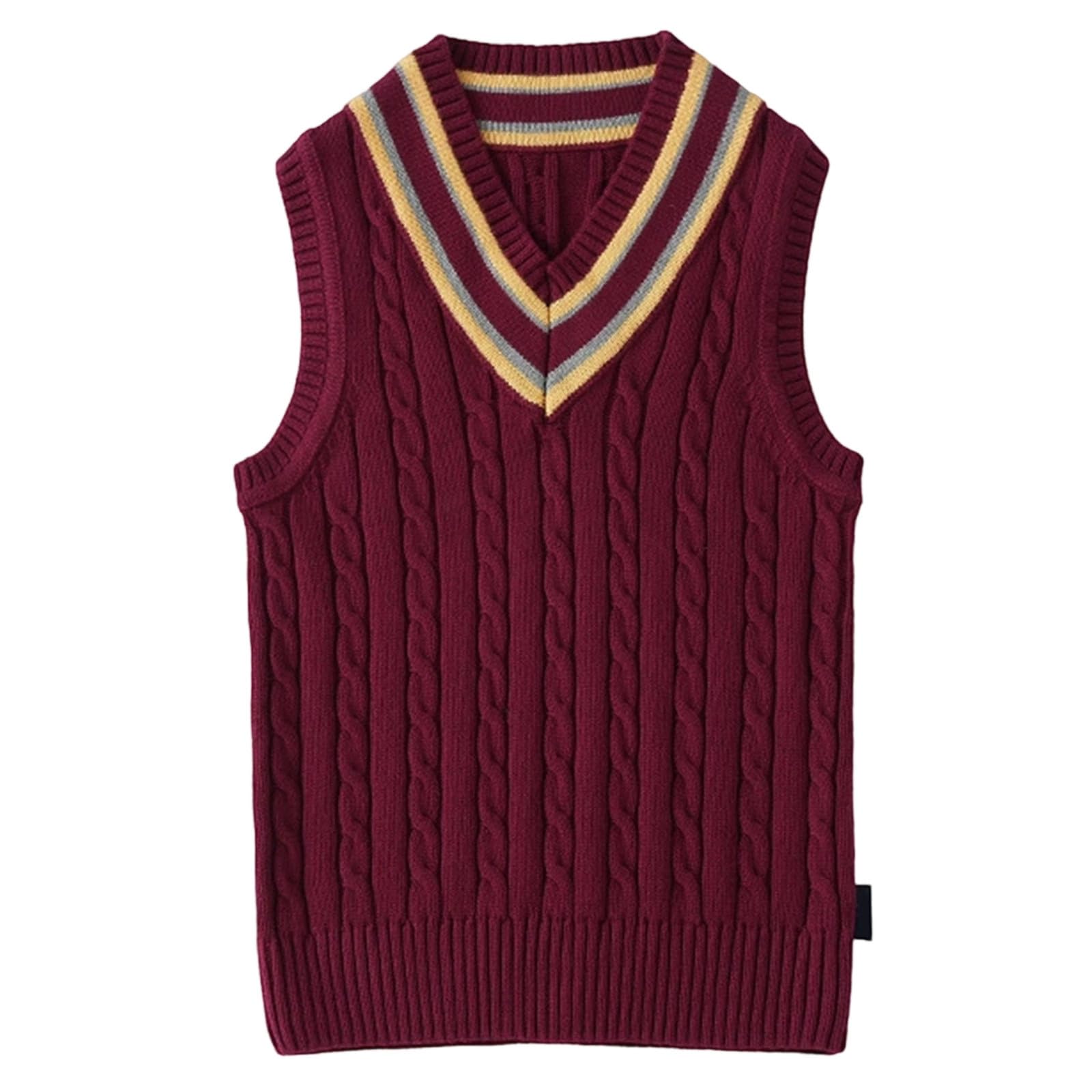 WWricotta Maglioni per Ragazzi, Gilet in Maglia per Bambini, Stile accademico Britannico, Abbigliamento Casual per la Scuola, Pullover Invernale Caldo per Bambini