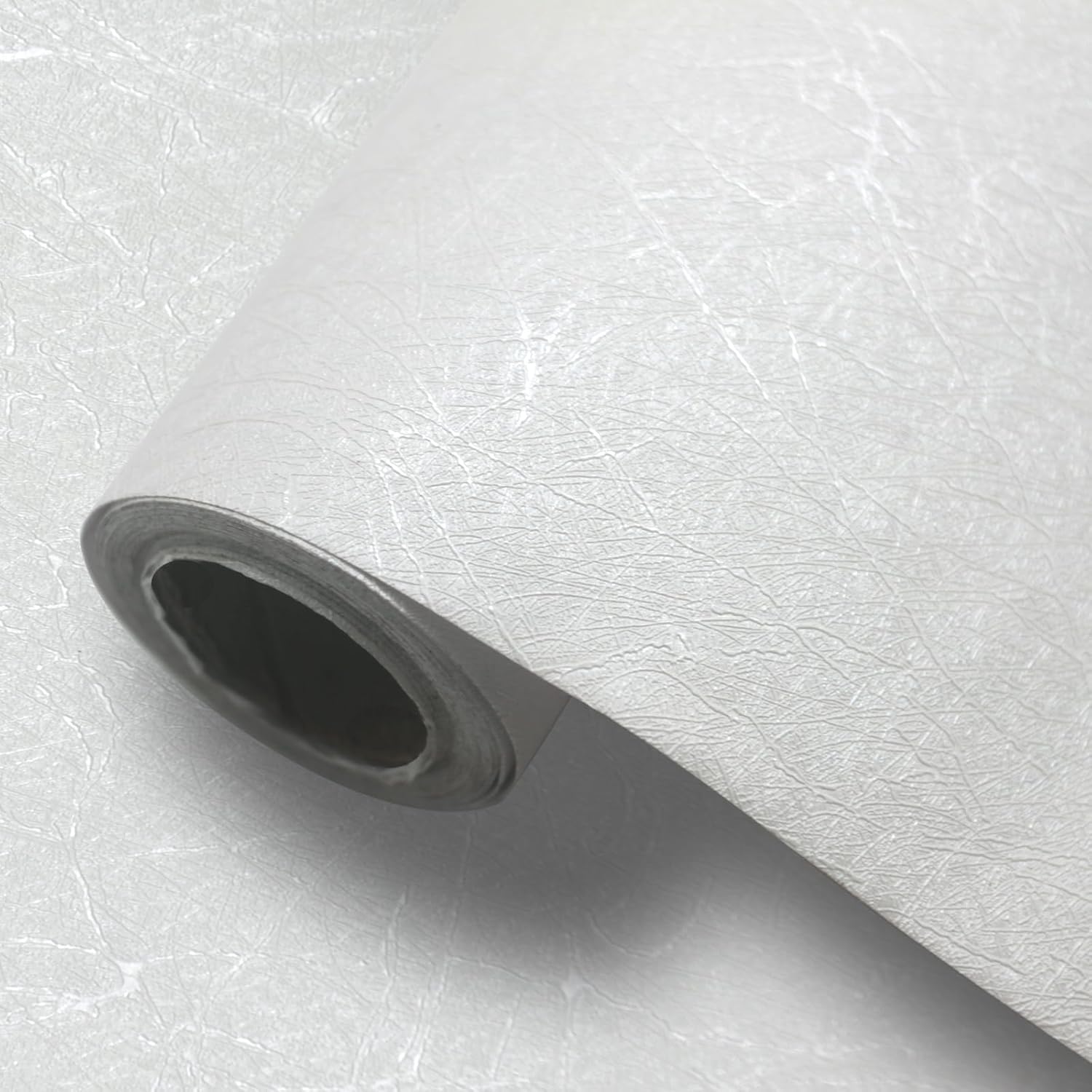 seonta White Silk Wallpaper Peel and Stick Self Adhesive Removable Embossed Vinyl Film Contact Paper for Cabinet Home Decoration Textured Shelf Paper