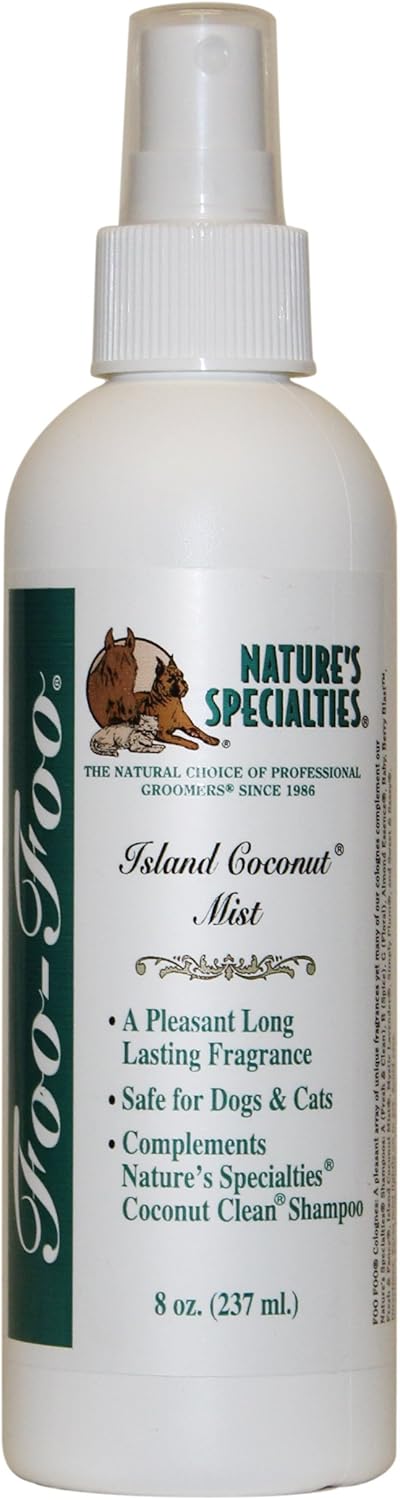 Nature's Specialties Plum Silky Dog Cologne for Pets, Natural Choice for Professional Groomers, Ready to Use Perfume, Finishing Spray, Made in USA, 32 oz