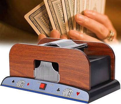 COYEUX Electric Dealer Machine, Card Shuffler, 360 Rotating Automatic Rotating Card Splitting Machine, for Blackjack, Texas Holdem