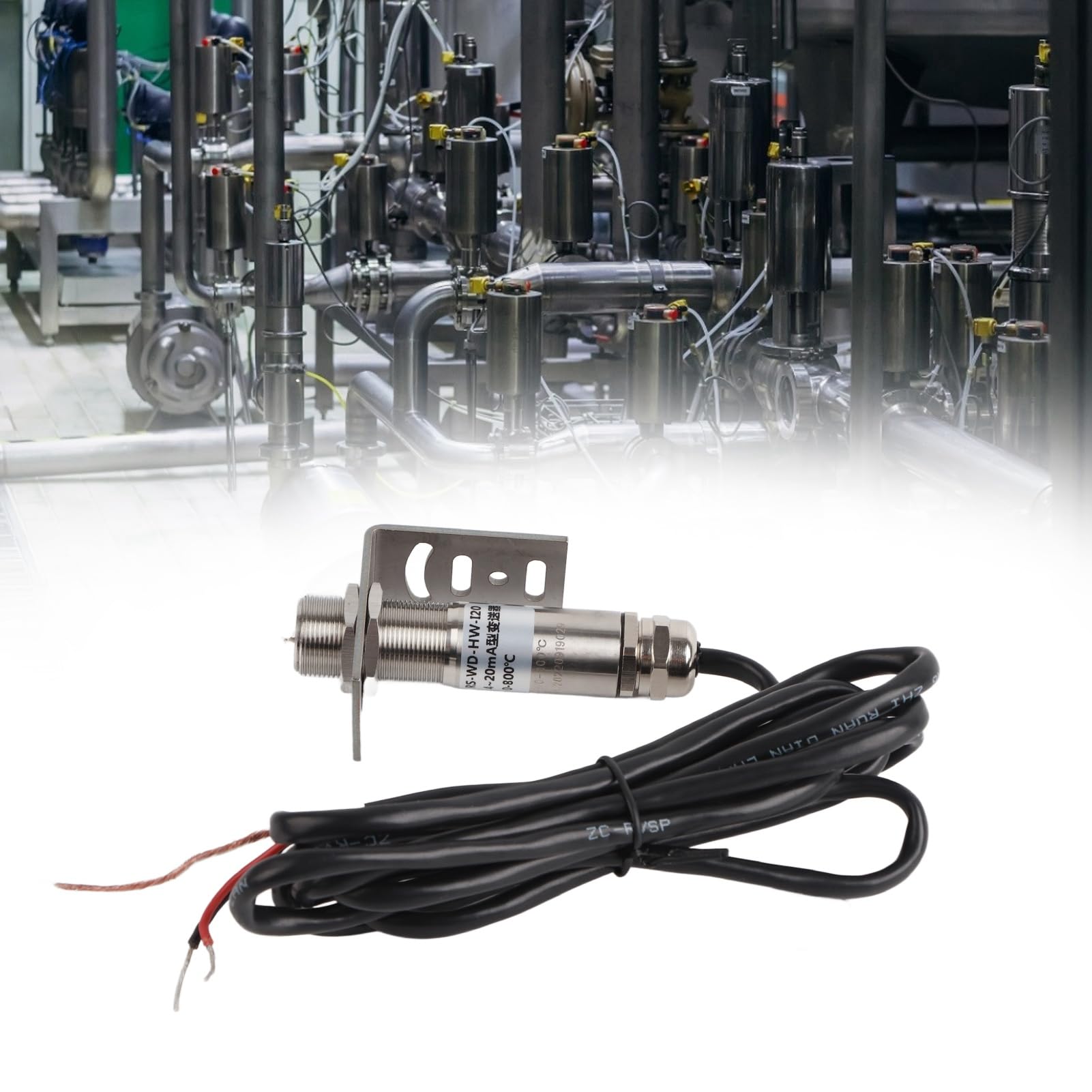 Infrared Temperature Sensor 10 30vdc 4 20ma Non Digital Infrared Thermometer Stainless Steel Industrial Temperature Sensors (Short 0~800?)