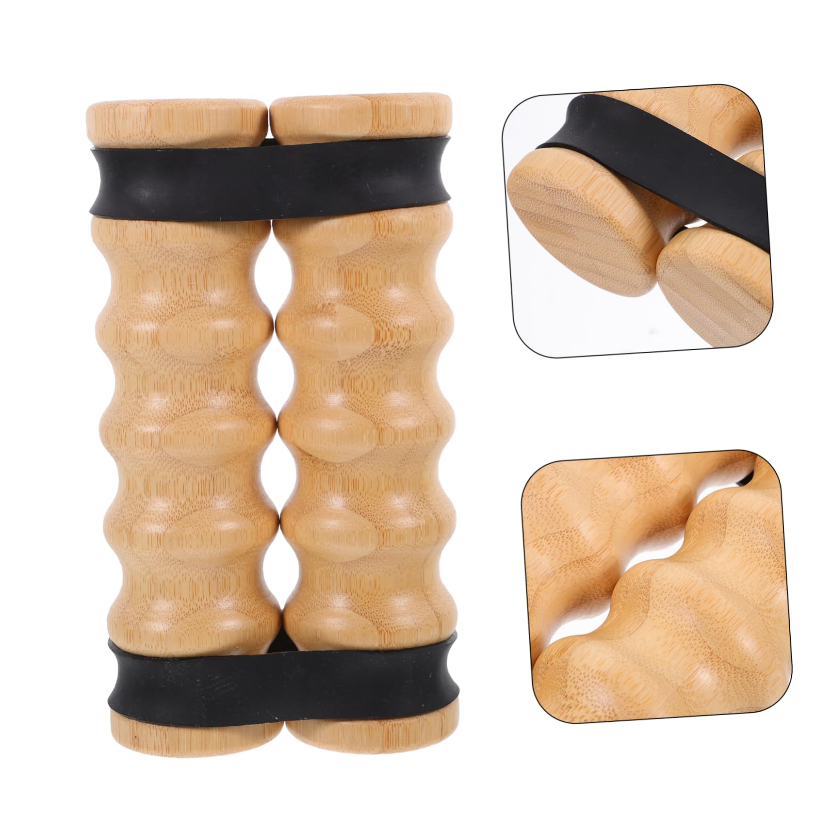 Bandas de Resistencia con Asas de Madera, 2 Piezas, Ajustables