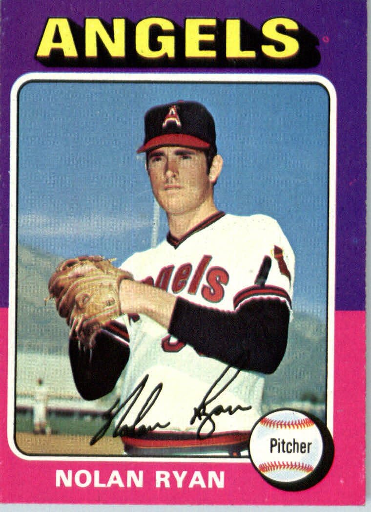 1975 Topps Baseball Card #500 Nolan Ryan