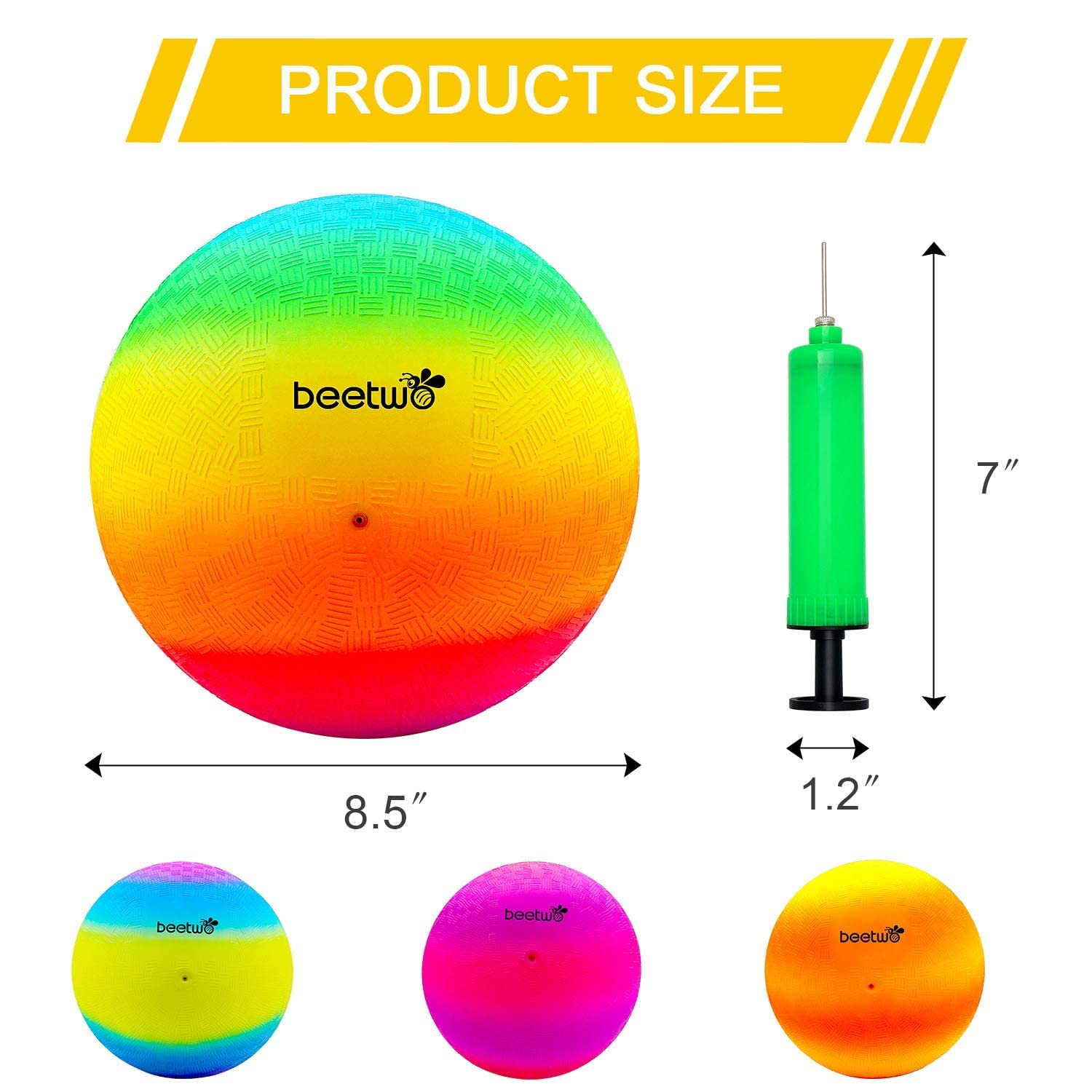 Bouncy - Palla da calcio per bambini, in PVC, multicolore, per interni ed esterni (8,5 pollici)