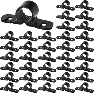 Briwooody 50 Pack 1/2 Inch PEX Pipe Clamps - Suspension Supports for PEX, Copper, CPVC Tubing, Black Durable Plastic