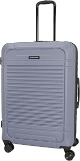 Commando 29" Expandable 8-Wheel Spinner Large Checked Luggage Suitcase, Blue Granite