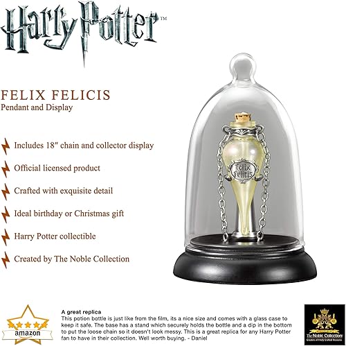 Miniatura 3 de Base de exposición con la pócima Felix Felicis de Harry Potter de The Noble Collection