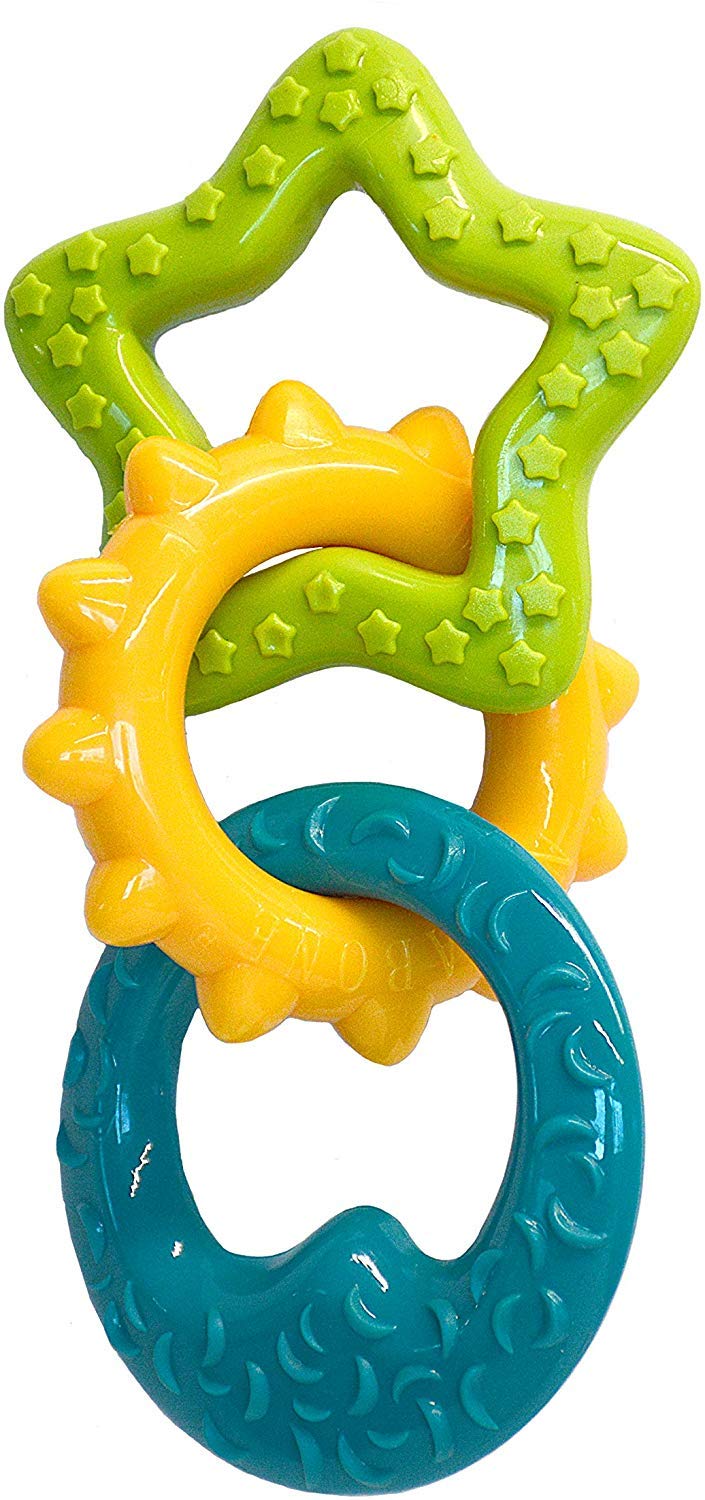 Nylabone - Juego de 3 anillos de dentición triples para cachorros