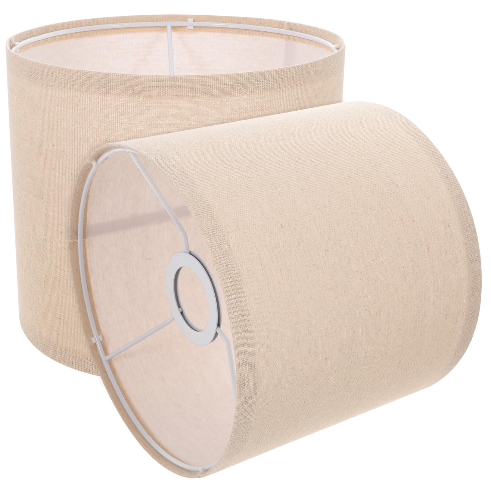 SEWACC 2pcs Linen Lamp Shades for Floor Lamps with Eye Protection and Detachable Design, Simple Style Household Light Shade Suitable for Bedroom and Other Places