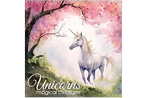 2025 Unicorn Calendar - Wall Calendar Featuring Magical Unicorn Illustrations
