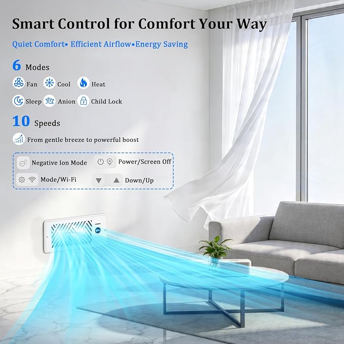 Ventilador register booster PChero 4x10 160 CFM WiFi miniatura 3