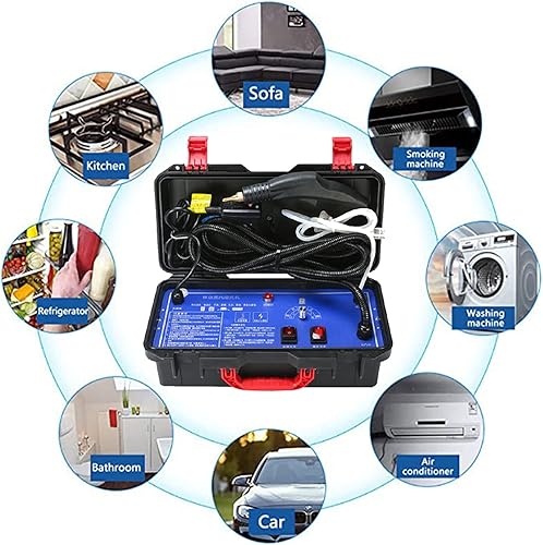 Miniatura 6 de XYEJL Limpiador de vapor multiusos, máquina de limpieza móvil de alta presión a alta temperatura, limpiador de vapor portátil, herramientas de