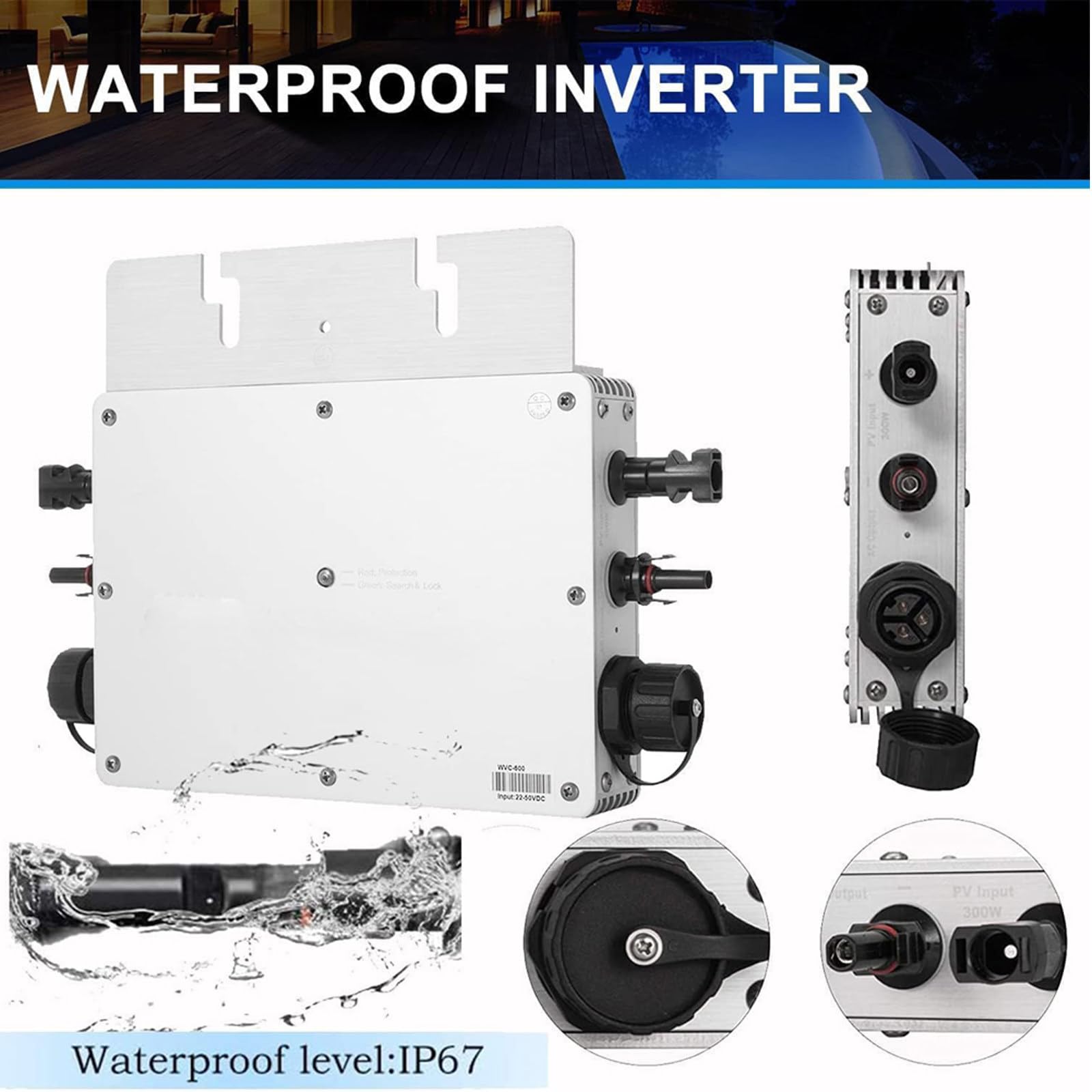 Amazon.com: NYMFEA WVC-700 Solar Micro Inverter Sine Wave Inverter