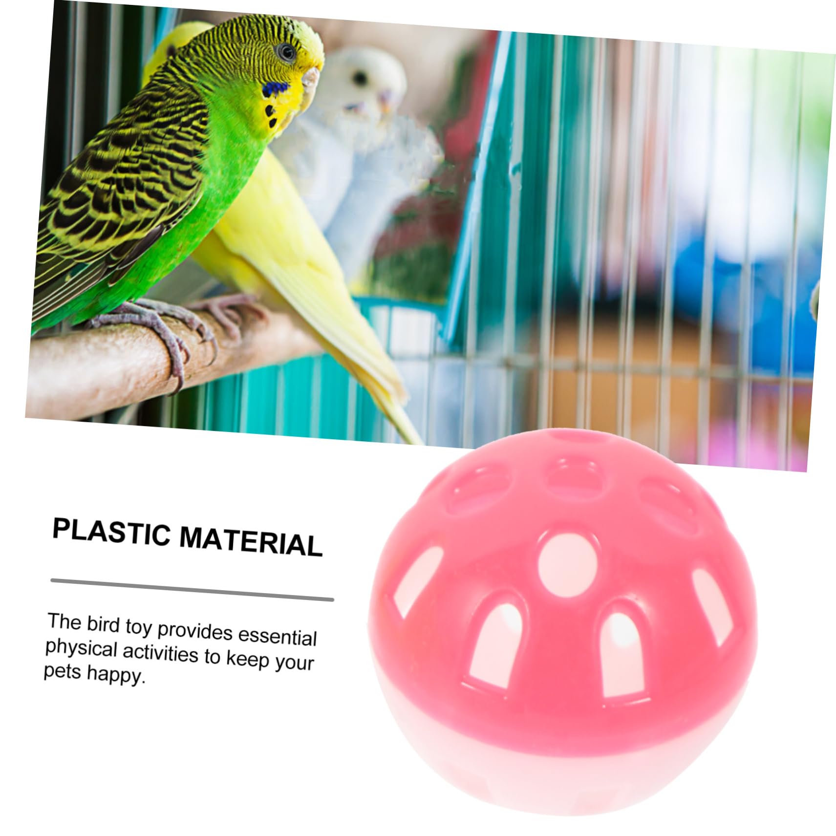 Multiball Budgie Toy With Bell For Small Parrots & Parakeets