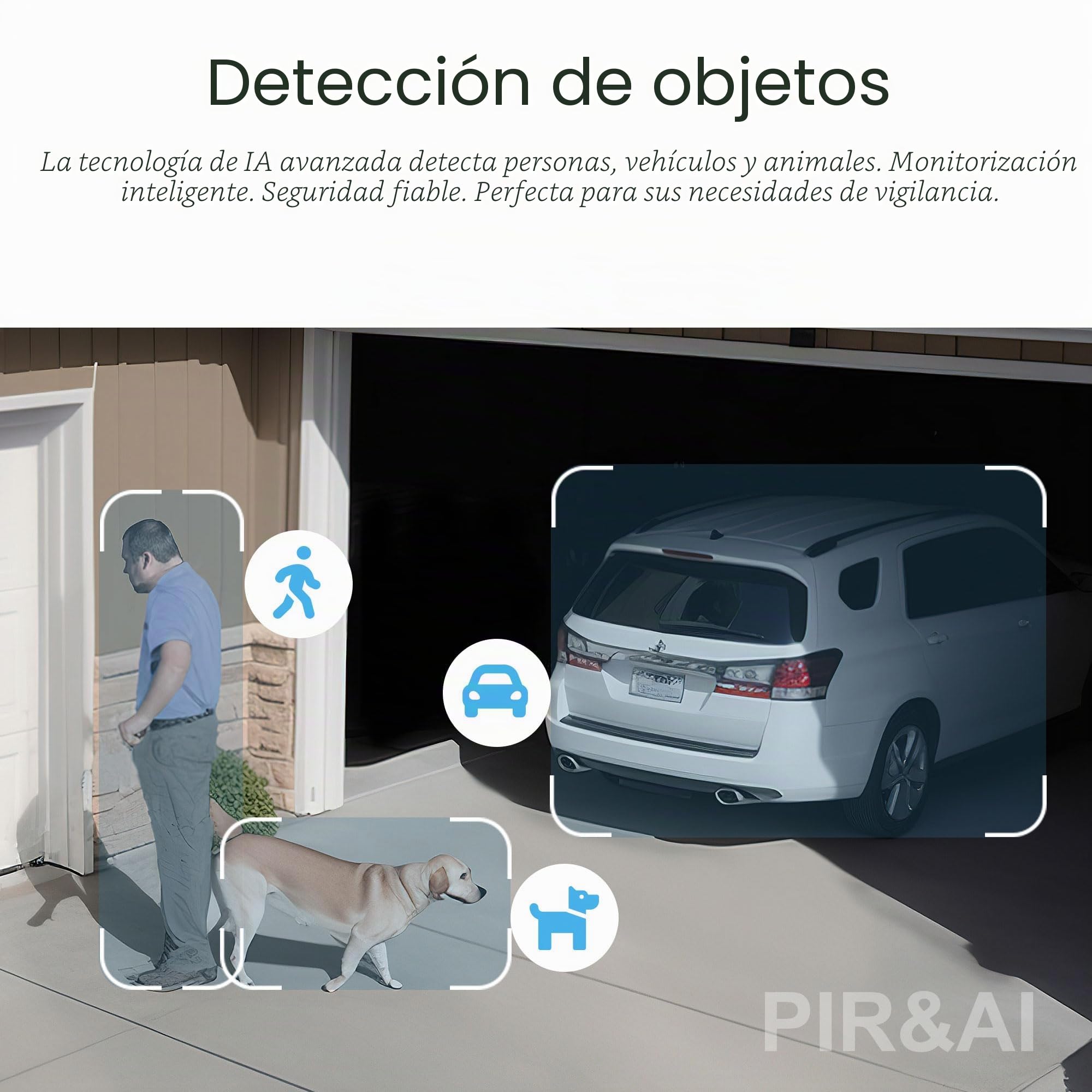 INSTAR IN-8403 2K+ PoE Blanco - Cámara de vigilancia LAN/PoE con IA (AI) - Cámara IP - Power Over Ethernet - PIR - Visión Nocturna - Uso en Interiores y Exteriores - HomeKit - MQTT
