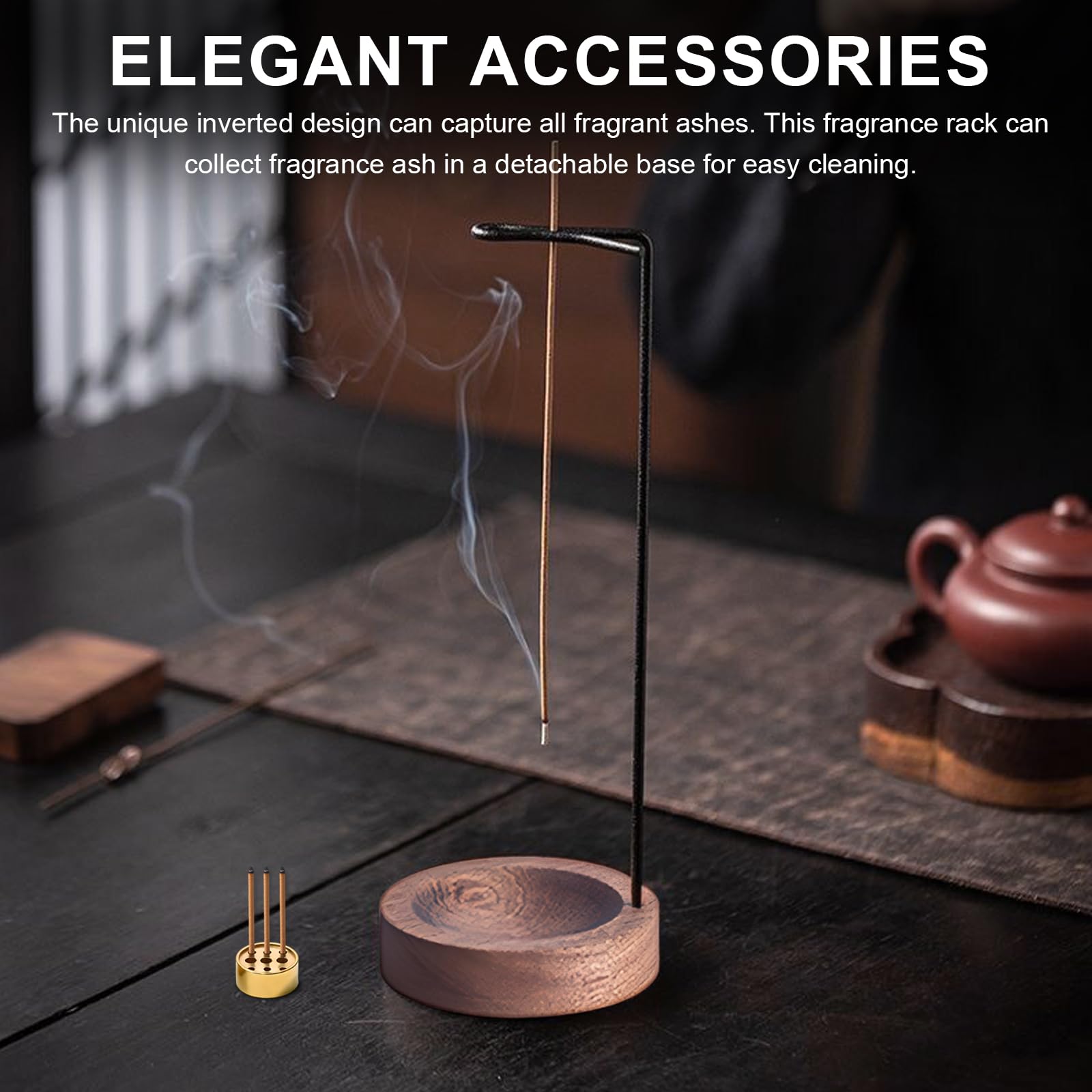 Porta Incenso 2 In 1, Bruciatore Di Incenso Invertito Con Spirale A Forma Di Cono Porta Incenso A 9 Fori Bruciatore Di Incenso Decorativo~p141462343