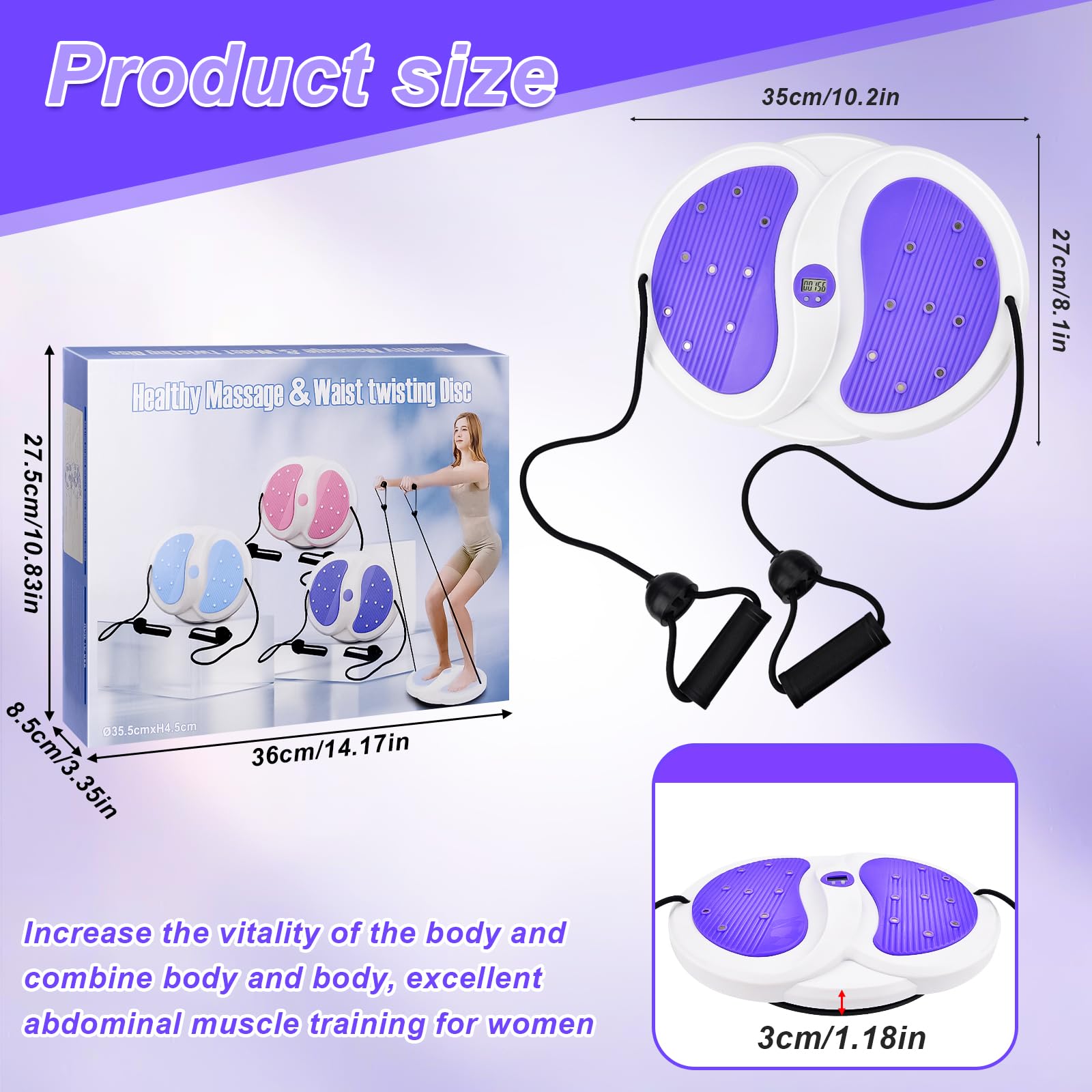 Disco de torsión de cintura susurrante, máquina de escultor de cintura, disco de torsión de cintura, disco de torsión de cintura, disco de torsión de cintura para moldear el cuerpo, máquina de