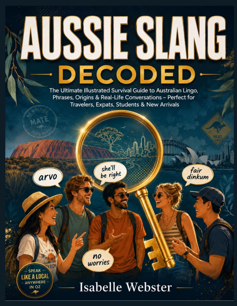 Aussie Slang Decoded: The Ultimate Illustrated Survival Guide to Australian Lingo, Phrases, Origins & Real-Life Conversations – Perfect for Travelers, Expats, Students & New Arrivals