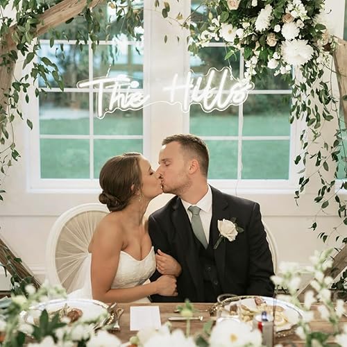 Vista 2 de Letreros de neón personalizados para decoración de pared, letrero de luz LED personalizable para boda, fiesta de cumpleaños, decoración de bar