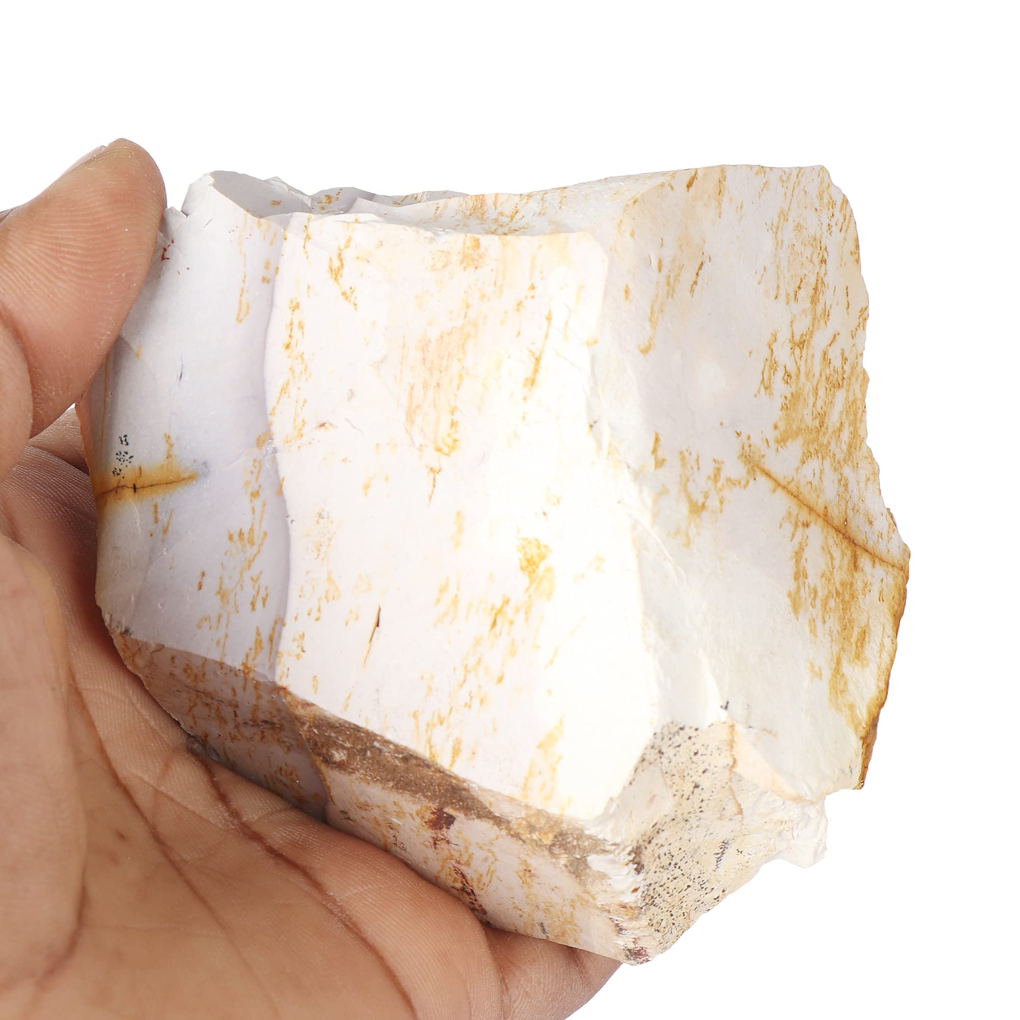 Amazon.com: 1747.7 Ct. 1 pc Natural White & Yellow Mookaite Jasper