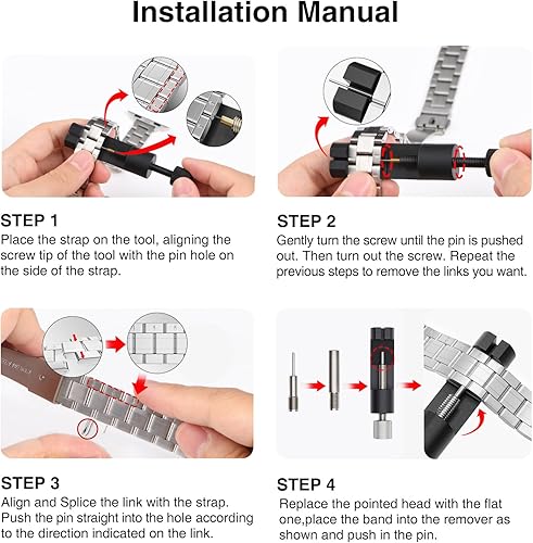 Miniatura 5 de STIROLL Correa de Repuesto Delgada Compatible con Apple Watch de 1.93 Pulgadas, 1.81 Pulgadas, 1.77 Pulgadas, 1.73 Pulgadas, 1.65 Pulgadas (Series 3