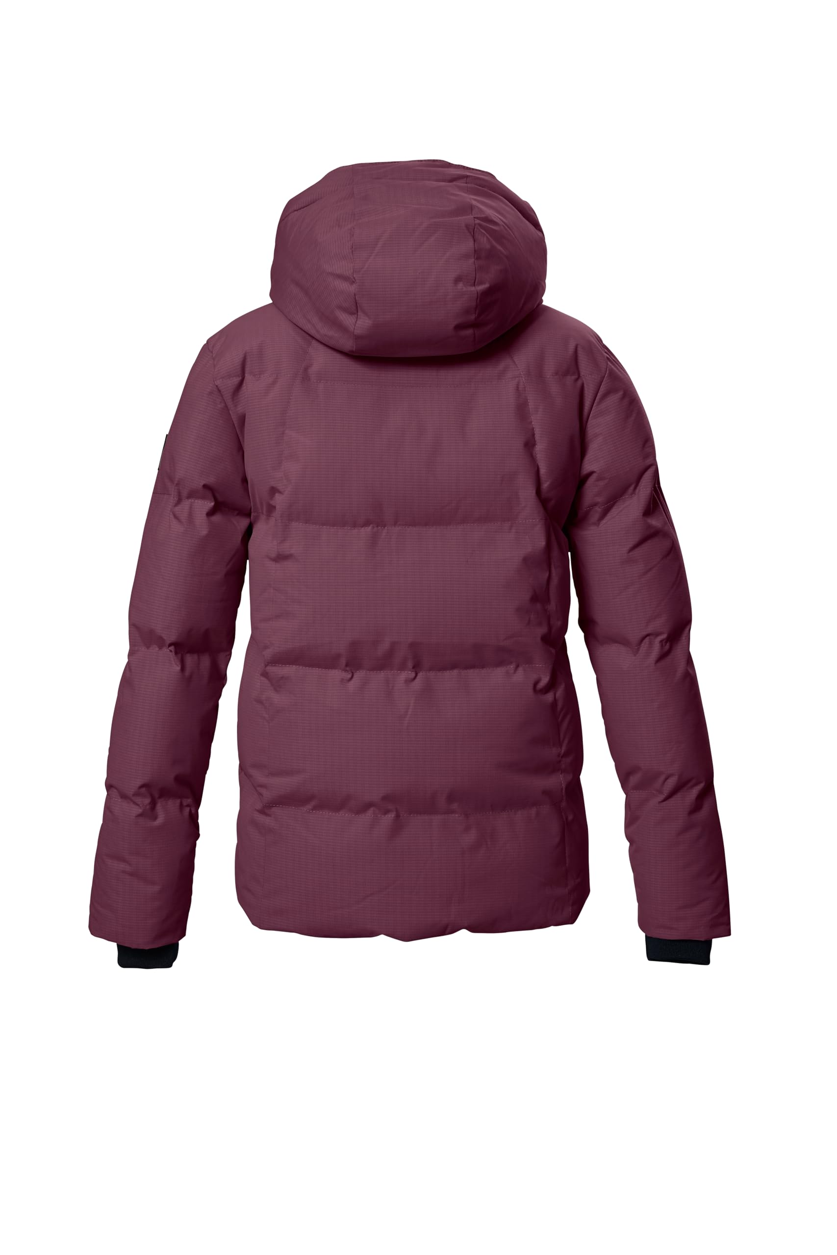 Killtec Niñas Chaqueta invierno acolchada KOW 357 GRLS QLTD JCKT | Chaqueta lluvia infantil con laminado PU, repelente al agua 10.000 mm, cortavientos, capucha, bolsillos con cremallera