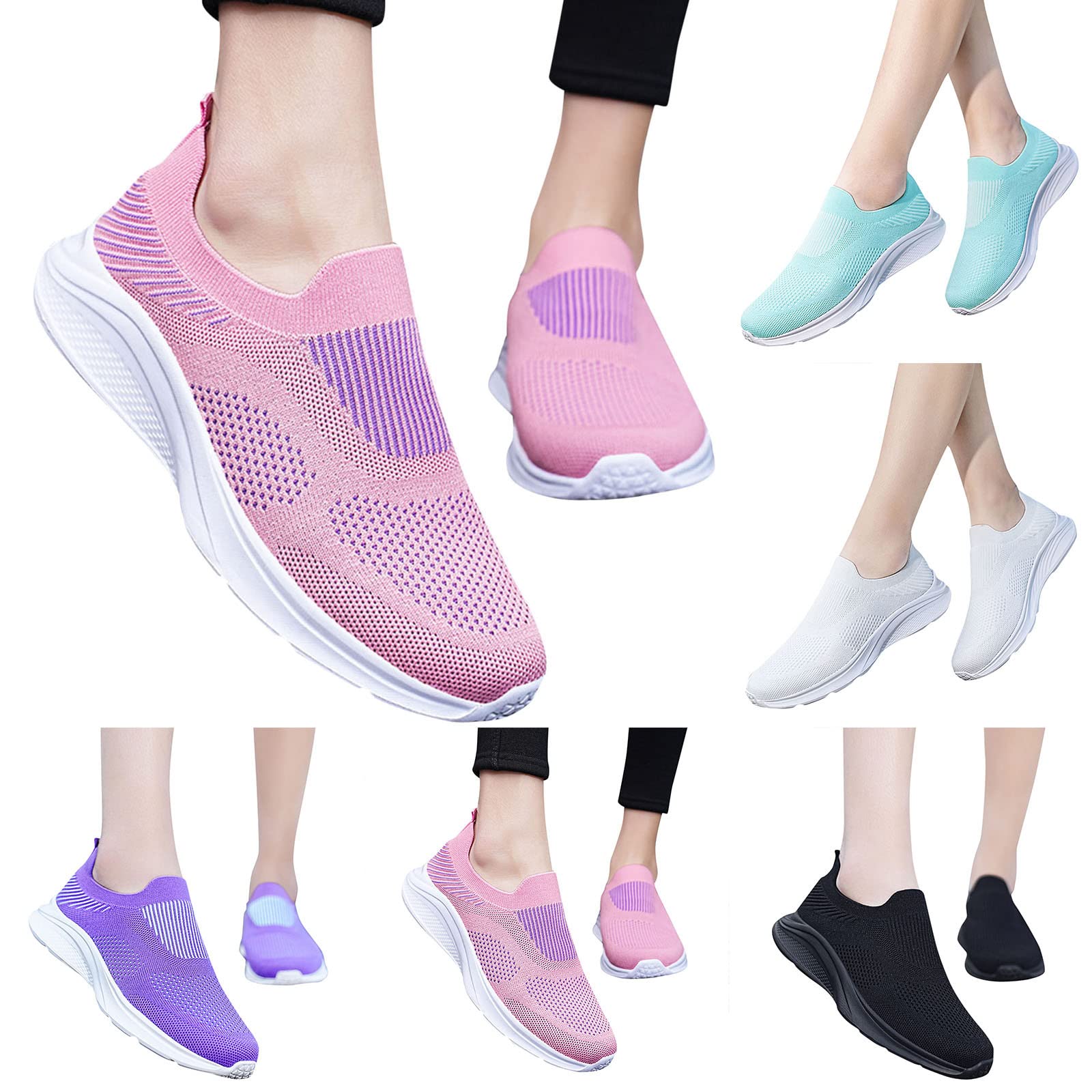 Zapatillas de running para mujer, zapatillas de deporte y mujer, zapatos cómodos, para mujer, pie ancho, para correr, caminar, zapatillas de deporte para mujer baratas, zapatillas de correr