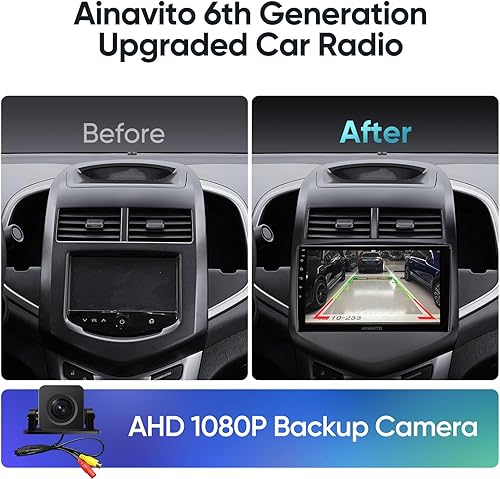 Miniatura 2 de 9 pulgadas 5G WiFi 8 Core 48EQ Airplay Android 12 Radio estéreo del coche para Chevy Aveo Sonic 2011 2012 2013 2014 2015 Carplay Android Auto