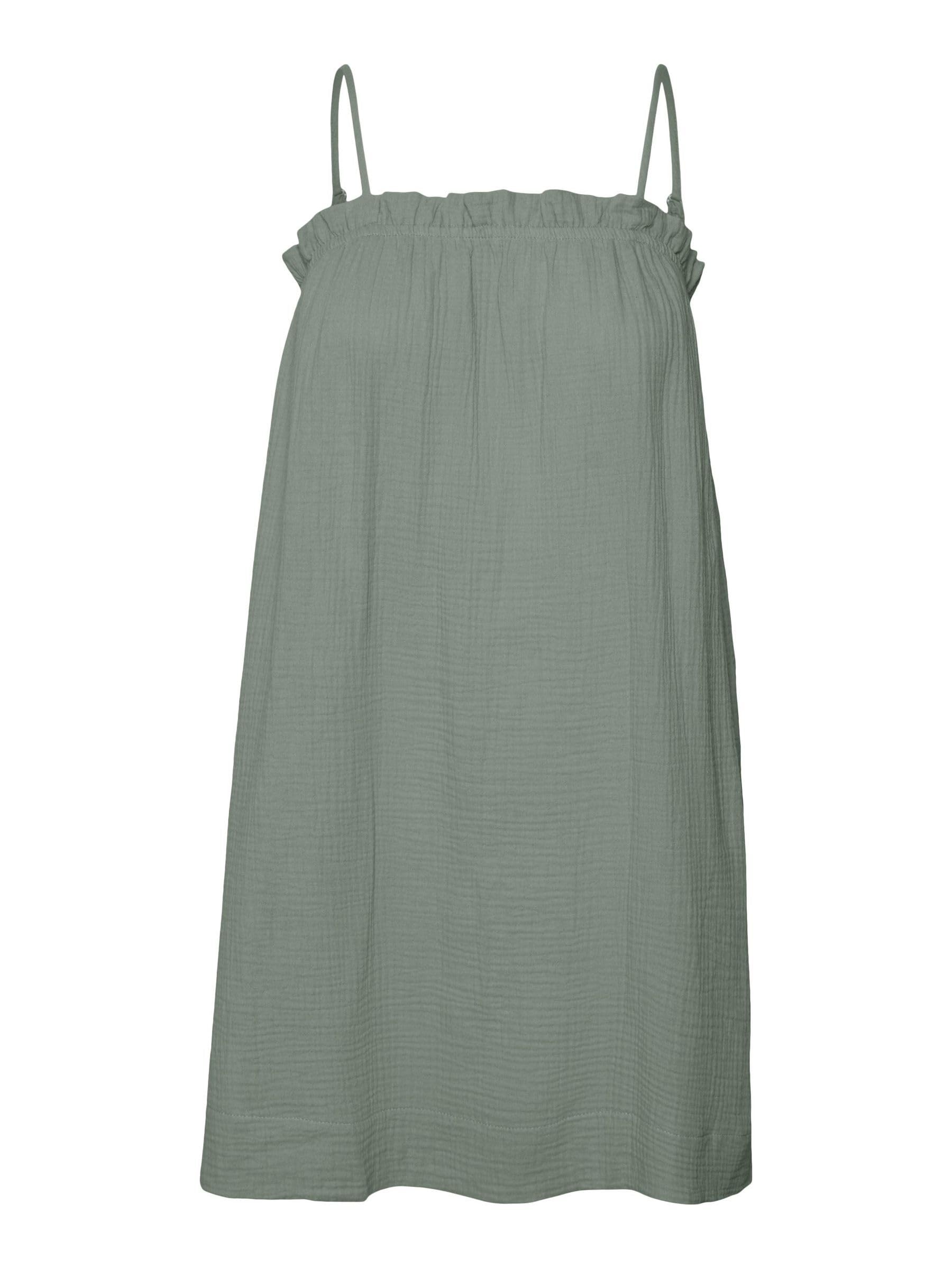 VERO MODA Women's Vmnatali Nia Singlet Short Dress WVN Dress, Laurel Wreath, S