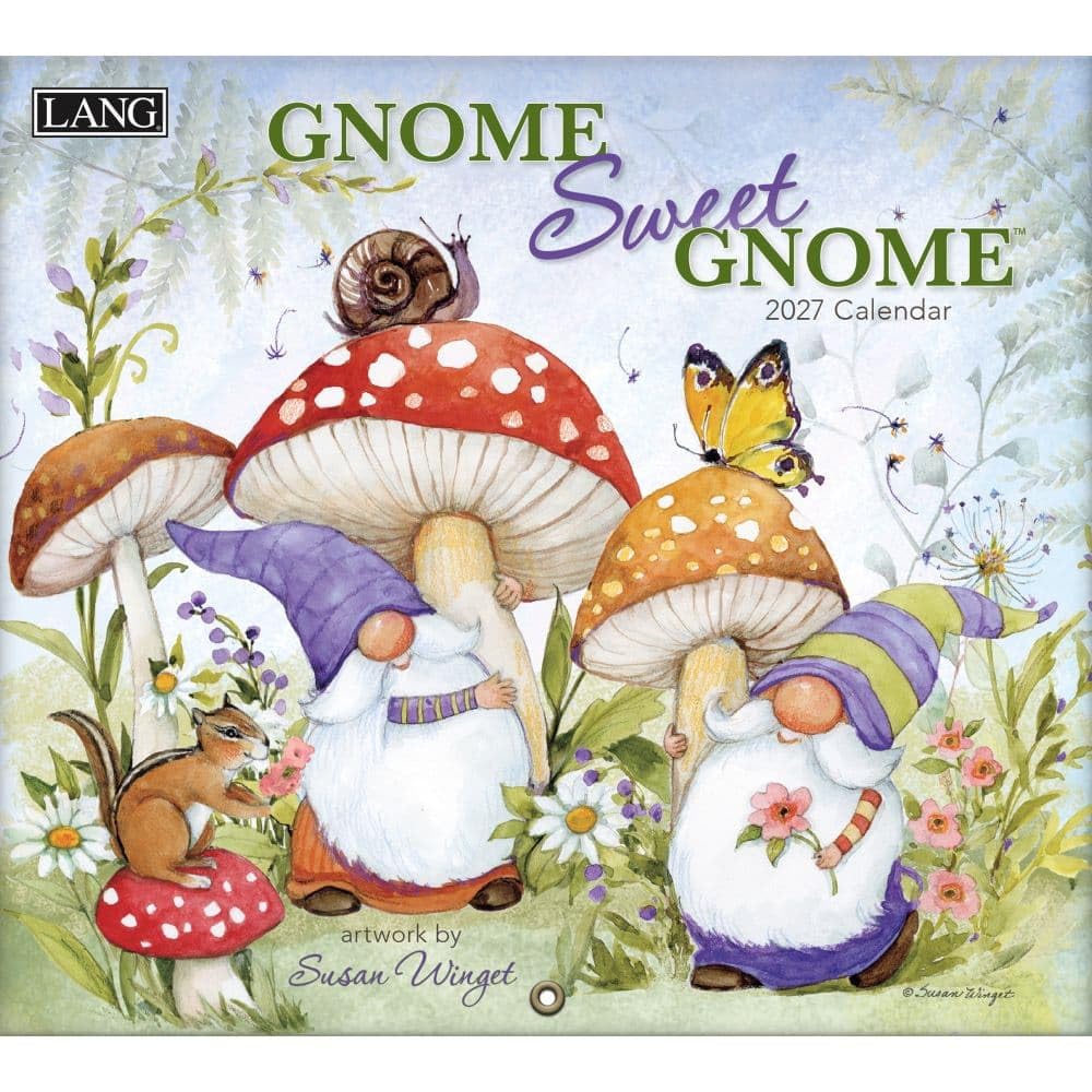 Lang Brands, Gnome Sweet Gnome Special Edition 2027 Wall Calendar by Susan Winget