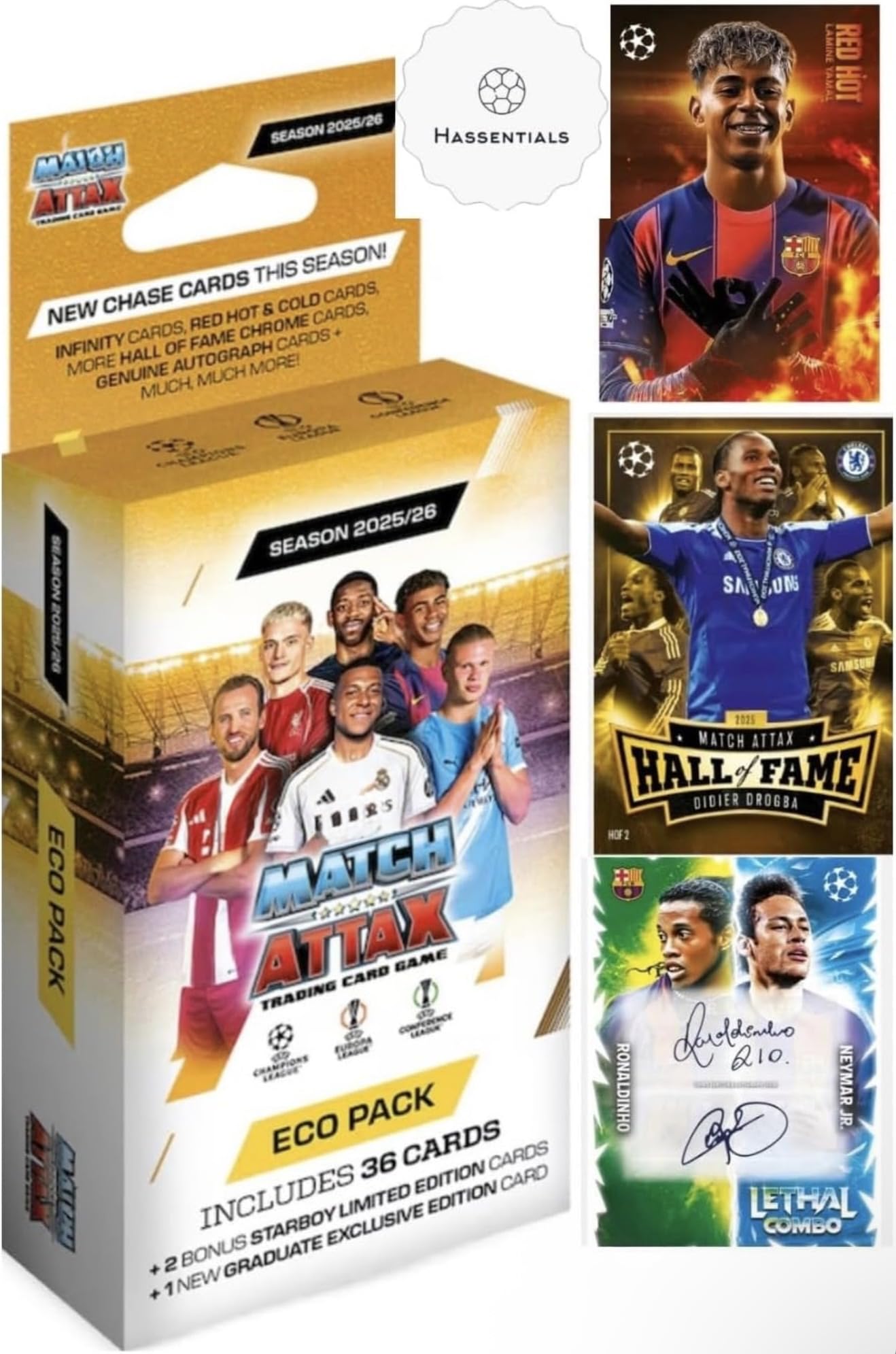 Amazon.com: Match Attax Eco Pack 25/26 Contains 36 Match Attax