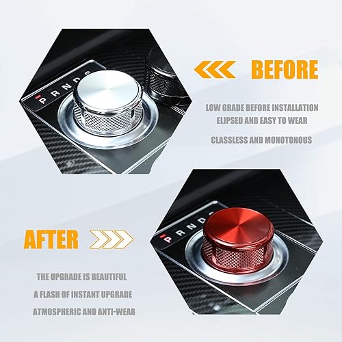 Miniatura 2 de LLKUANG SV - Pomo de palanca de cambios de repuesto de aleación de zinc compatible con Land Rover Discovery Sport Discovery 4 LR4 LR5 L462 Range