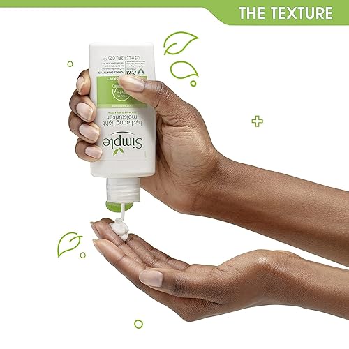 Miniatura 6 de Hidratante hidratante para la piel simple, hidratante facial para piel sensible con 12 horas de hidratación, 4.2 onzas (paquete de 3)