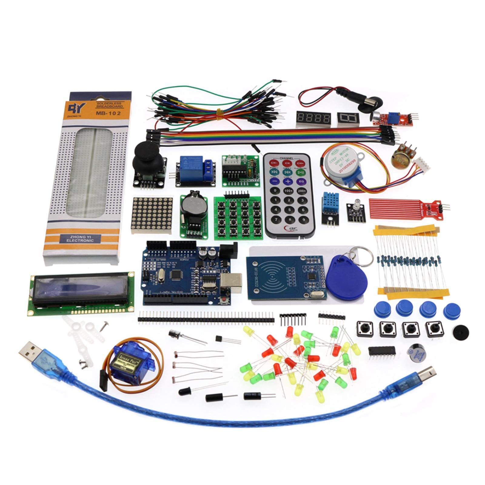 predolo mit Verschiedenen Elektronischen Modulen Super Pro Bauteilen Programmiermöglichkeiten Und Projektaufbau für Laborarbeit Heimstudium, Verbesserte Version