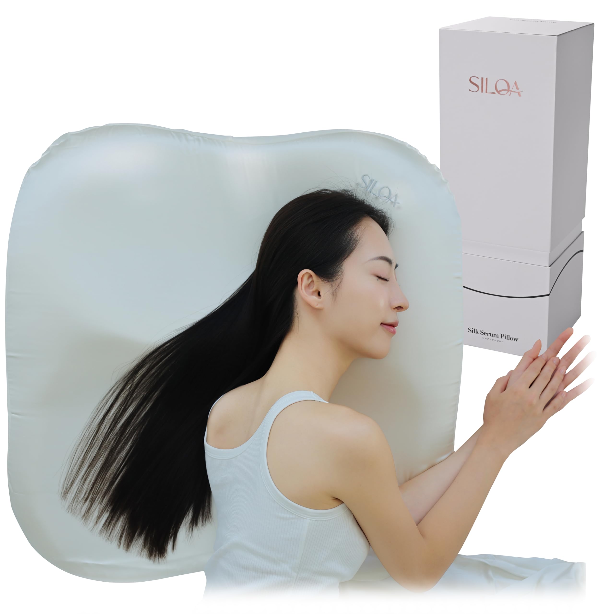 Amazon｜SILQA(シルクア)® 生シルク 巨大な枕 「摩擦・乾燥