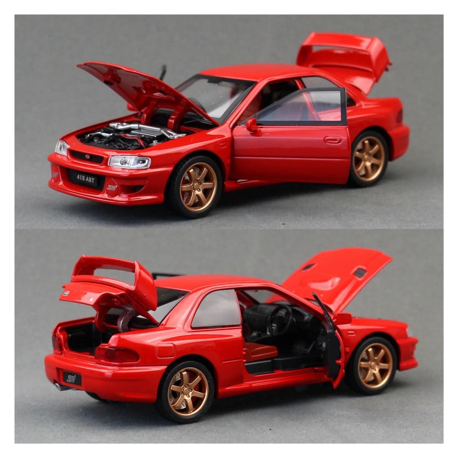 Veicoli a Motore in Scala 1/32 for Subaru Impreza WRX STI Modello di Auto Pressofuso in Lega di Metallo in Miniatura Collezione di Veicoli Modello di Auto Replica(Blue)