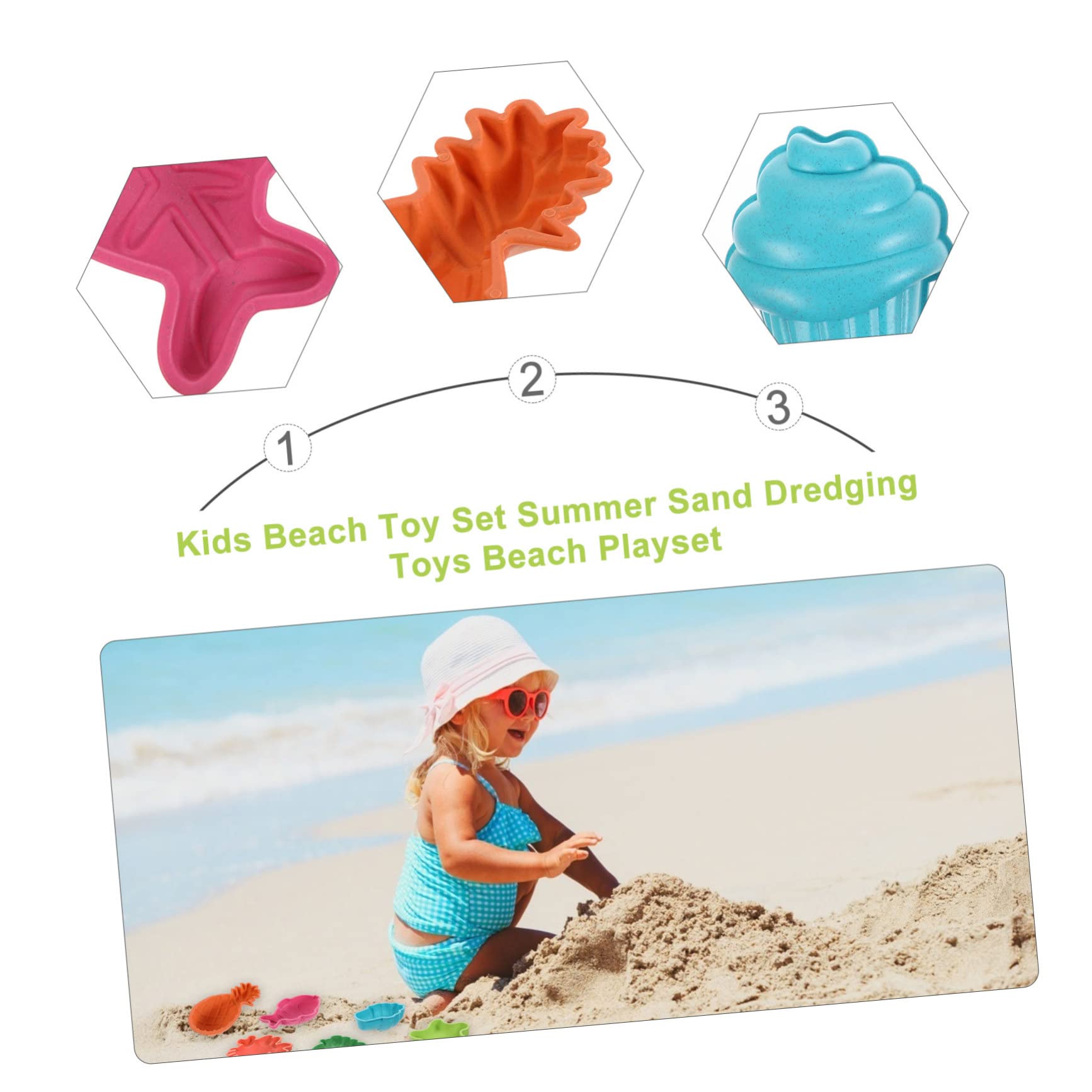 SUPVOX 6Pcs Beach Sand Set Safe Fun and Creative Playtime for Seaside Activities and Imaginative Play Lightweight and Smooth for Comfortable Use Random Color