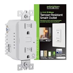 Enbrighten Z-Wave Plus Smart Receptacle Works with Alexa Google Assistant Tamper-Resistant Z-Wave Outlet Always On Outlet Hub Required