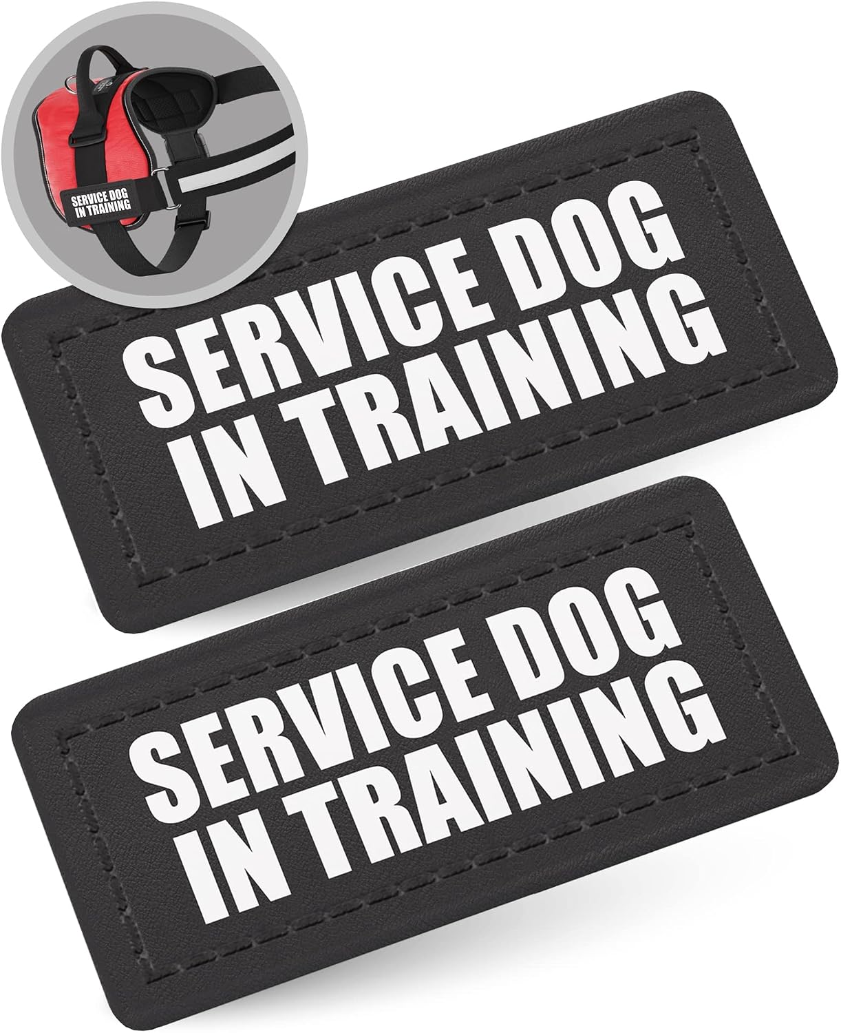 Industrial Puppy Hook Patches for Harness - Service Dog, Emotional Support, in Training, Service Dog in Training, and Therapy Dog Patches
