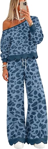 Fall Sets Women 2 Piece Outfits Brown off the Shoulder top Matching Sets